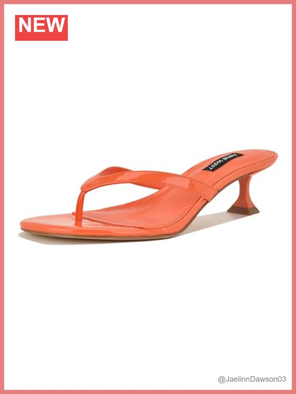 Faux Leather Kitten Heel Thong Sandals - Women's Dress Heels